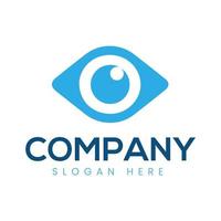 vecteur de logo en forme d'oeil pour la clinique ophtalmologique ou le traitement des yeux