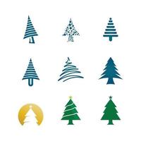 symbole de vacances de noël et nouvel an et vecteur de conception de logo