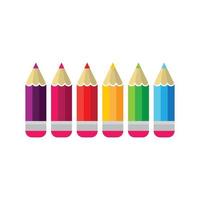 Images : logo crayon de couleur vecteur