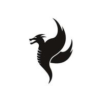 images de logo tête de dragon vecteur