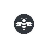 images de logo d'abeille vecteur