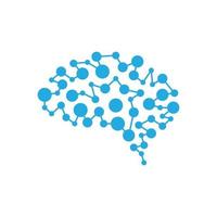 images de logo de technologie cérébrale vecteur