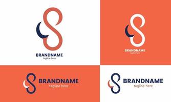sc logo. vecteur de conception de lettre avec des couleurs orange, blanches et noires. emblème élégant minimal linéaire. vecteur élégant de luxe, lettre sc et symbole.