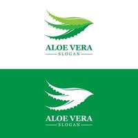 logo d'aloe vera, vecteur de feuille de santé, conception adaptée au salon de beauté, recyclage organique, feuille de santé de la peau