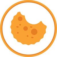 conception d'icône de vecteur de morsure de cookie