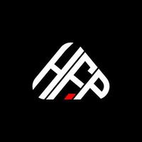 conception créative du logo hfp letter avec graphique vectoriel, logo hfp simple et moderne. vecteur