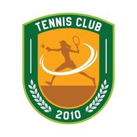 club de tennis moderne, vecteur de logo sportif