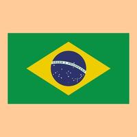 vecteur de drapeau de pays du brésil