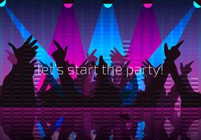 Party Night Background Free Vector