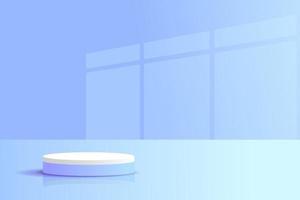 ensemble violet bleu violet 3d objet cylindre piédestal podium affichage gradient couleur minimal scène vecteur