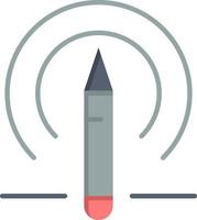 crayon d'apprentissage outils d'éducation icône de couleur plate icône de vecteur modèle de bannière