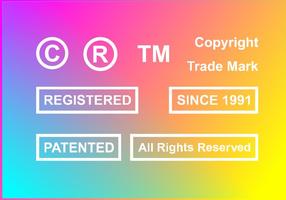 Copyright libre breveté vecteur