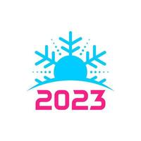 Modèle de logo hiver 2023, vecteur de conception de logo hiver 2023