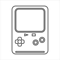 icône de gameboy simple vecteur