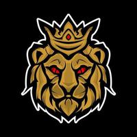 création de logo tête de lion vecteur