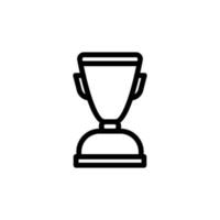 icône du gagnant. symbole de trophée de succès. conception d'icône de trophée adaptée au site Web, à l'application mobile et aux besoins indépendants. illustration d'icône isolé sur fond blanc vecteur