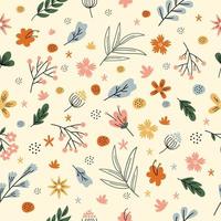 motif floral sans soudure vecteur