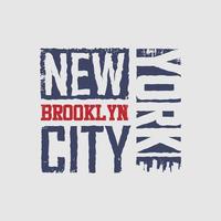 illustration vectorielle et typographie de new york, parfaites pour les t-shirts, sweats à capuche, imprimés, etc. vecteur