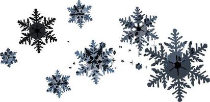 jeu d'icônes de neige conception d'hiver vecteur