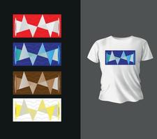 vecteur de bundle de conception de logo de t-shirt à la mode d'art de couleur moderne. estampes, art, illustration, modèle.