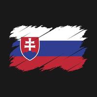brosse drapeau slovaquie vecteur