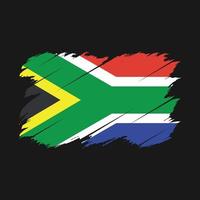 pinceau drapeau afrique du sud vecteur