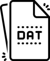 icône de ligne pour les données vecteur