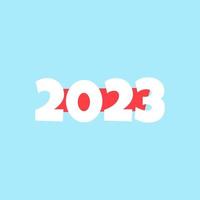 bonne année 2023 vecteur