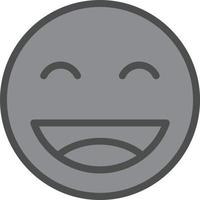 conception d'icône de vecteur de langue de sourire