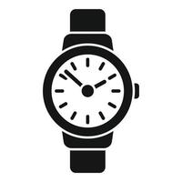 montre icône vecteur simple. projet de travail