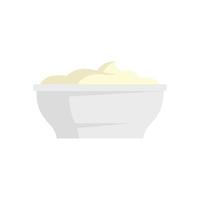 bol de mayonnaise icône vecteur isolé plat
