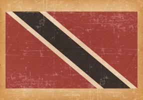 Drapeau grunge de Trinité-et-Tobago vecteur