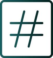 conception d'icône de vecteur de hashtag