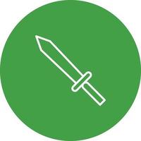 icône de vecteur d'épée unique