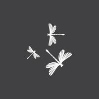 icône illustration libellule vecteur
