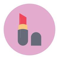 illustration vectorielle de rouge à lèvres sur un fond. symboles de qualité premium. icônes vectorielles pour le concept et la conception graphique. vecteur