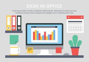 Espace de travail gratuit Vector Design Flat