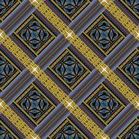 abstrait géométrique ethnique natif aztèque motif harmonieux oriental traditionnel élégant design pour tissu, rideau, arrière-plan, tapis, papier peint, vêtements, emballage, batik, illustration vectorielle textile vecteur
