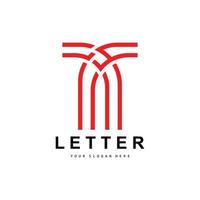 logo de lettre t, vecteur de style lettre moderne, conception adaptée aux marques de produits avec lettre t