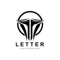 logo de lettre t, vecteur de style lettre moderne, conception adaptée aux marques de produits avec lettre t