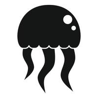 vecteur simple d'icône d'animal de méduse. méduse