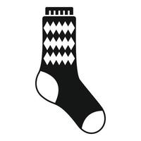 vecteur simple d'icône de chaussette de conception. joli article en coton
