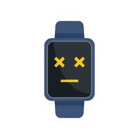 smartwatch réparation icône vecteur isolé plat