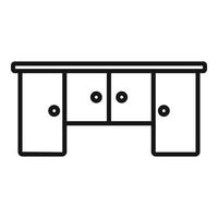 vecteur de contour d'icône intérieure modulaire. conception de la salle