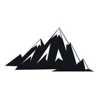 icône des montagnes canadiennes, style simple vecteur