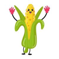 personnages de légumes de dessin animé adaptés aux conceptions de vêtements pour enfants vecteur