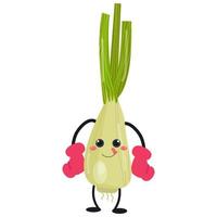 personnages de légumes de dessin animé adaptés aux conceptions de vêtements pour enfants vecteur