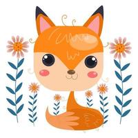 personnages de dessins animés d'animaux mignons adaptés aux conceptions de vêtements pour enfants vecteur