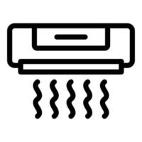 vecteur de contour d'icône de climatiseur. nettoyer le filtre