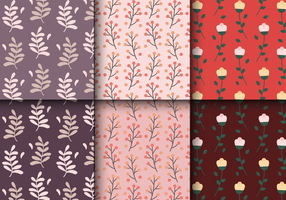 Motif floral vintage gratuit vecteur